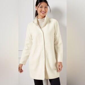 Talbots Cream Teddy Jacket